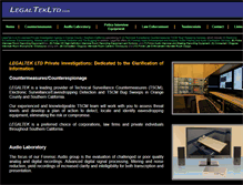 Tablet Screenshot of legaltekltd.com